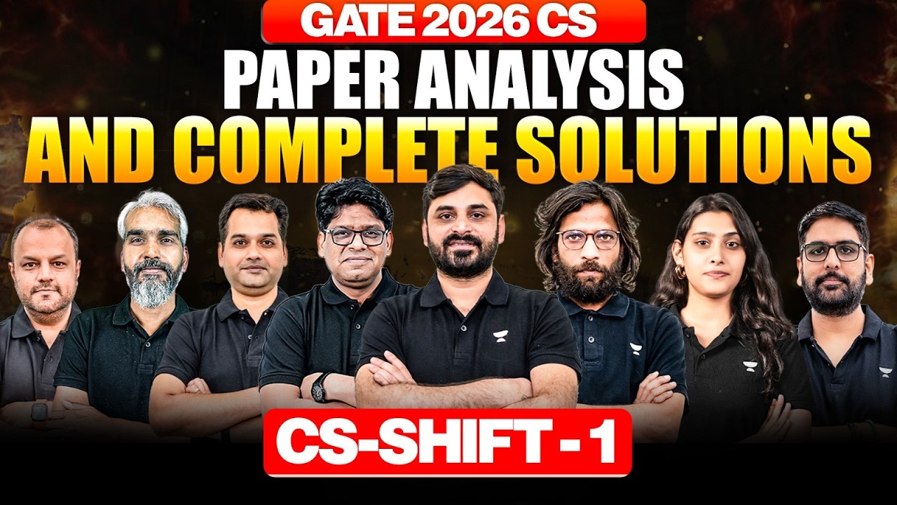 GATE 2026 CSE Analysis | Full Paper Review | Shift-1 (8 Feb)