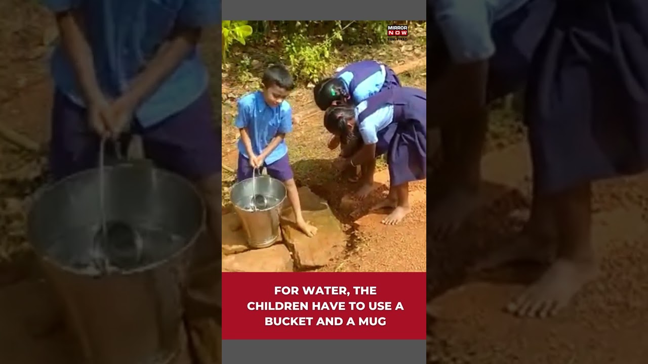 Karnataka Govt School In Shivamogga Lacks Basic Amenities, Saree to Cover Up &lsquo;Open Toilets&rsquo; #shorts