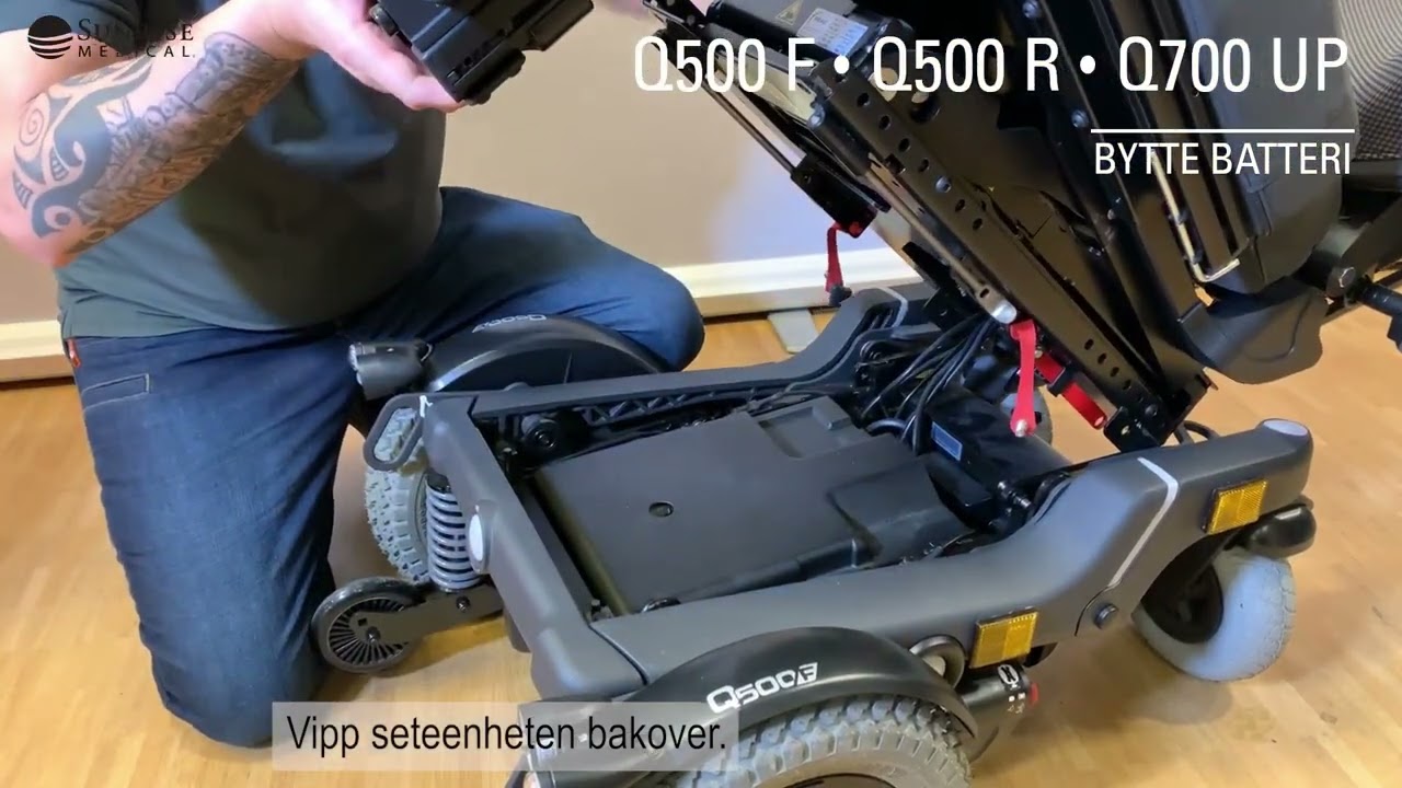 Service video Q500 F Q500 R Q700 UP F Batteribytte NO NO Rev 1 0 2023