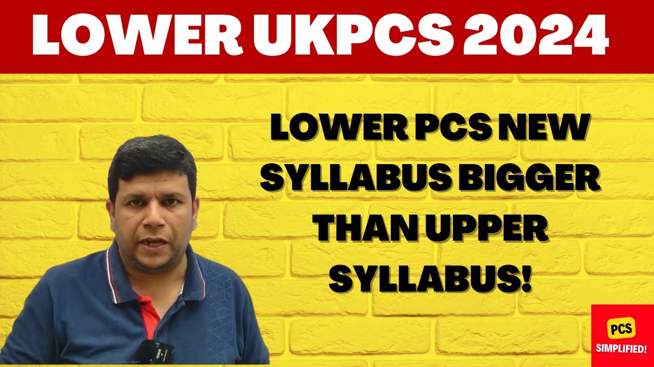 UKPCS Lower 2024 : Syllabus discussion