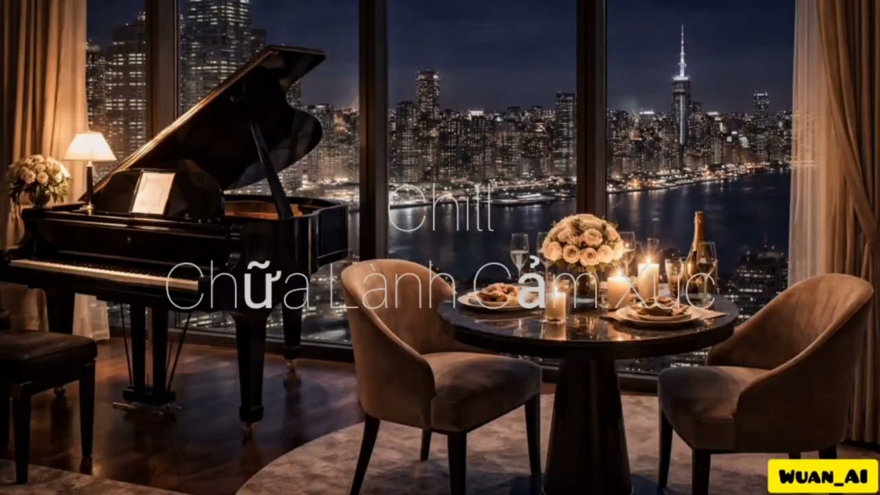 Chill Piano Giữa Thành Phố Đêm 🌃 | Nhạc Thư Giãn Chữa Lành & Tập Trung Tuyệt Đối
