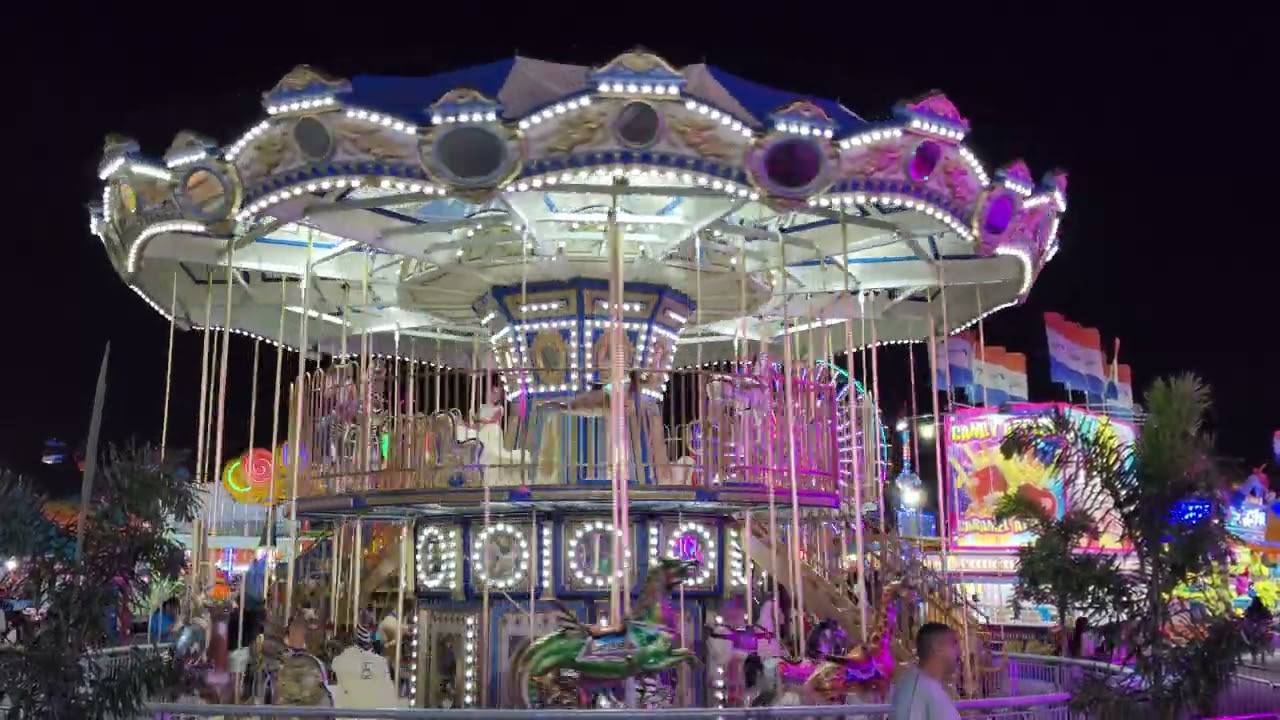 {8K} Double Decker Carousel 🎠 Florida State Fair 2023