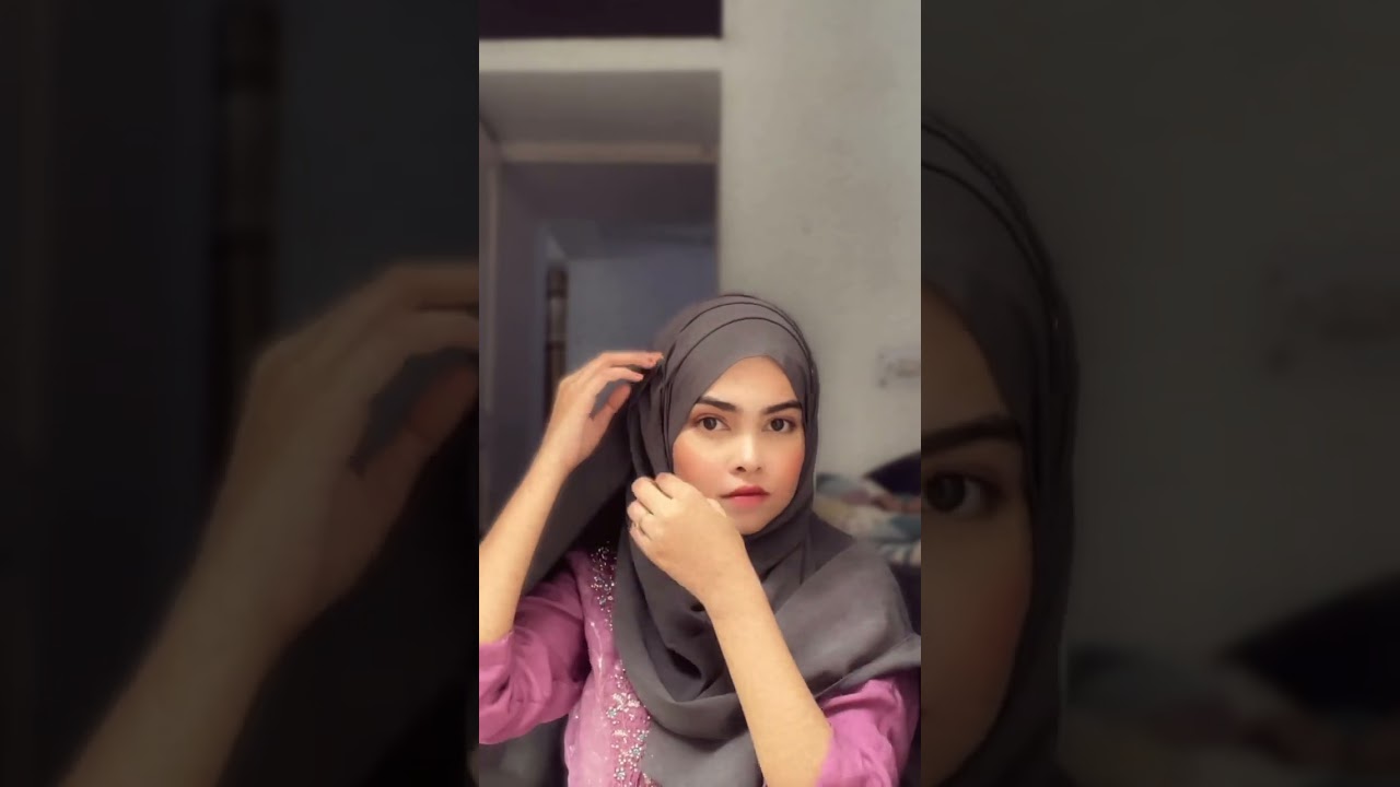 hijab tutorial without inner cap | hijab tutorial for college | hijab tutorial for school | #shorts