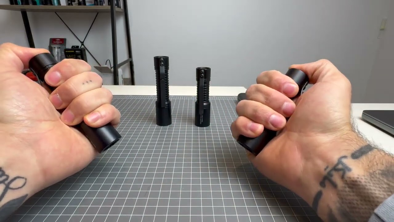Malkoff MDC HA 1AA vs 1CR123 4000k vs 5700k -This is a battle of the Malkoff EDC Line #edc #outdoors