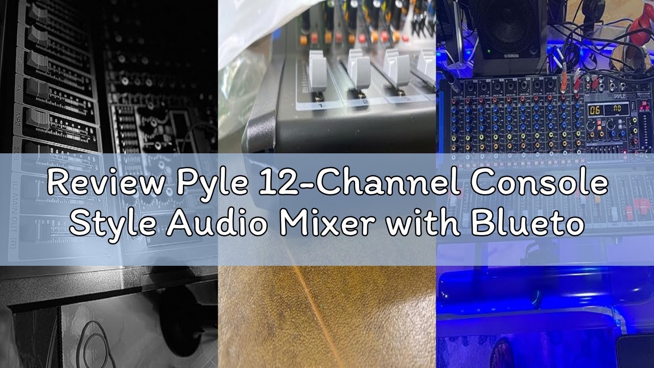 Review Pyle 12-Channel Console Style Audio Mixer with Bluetooth - DJ Sound Controller, 12 XLR / Comb