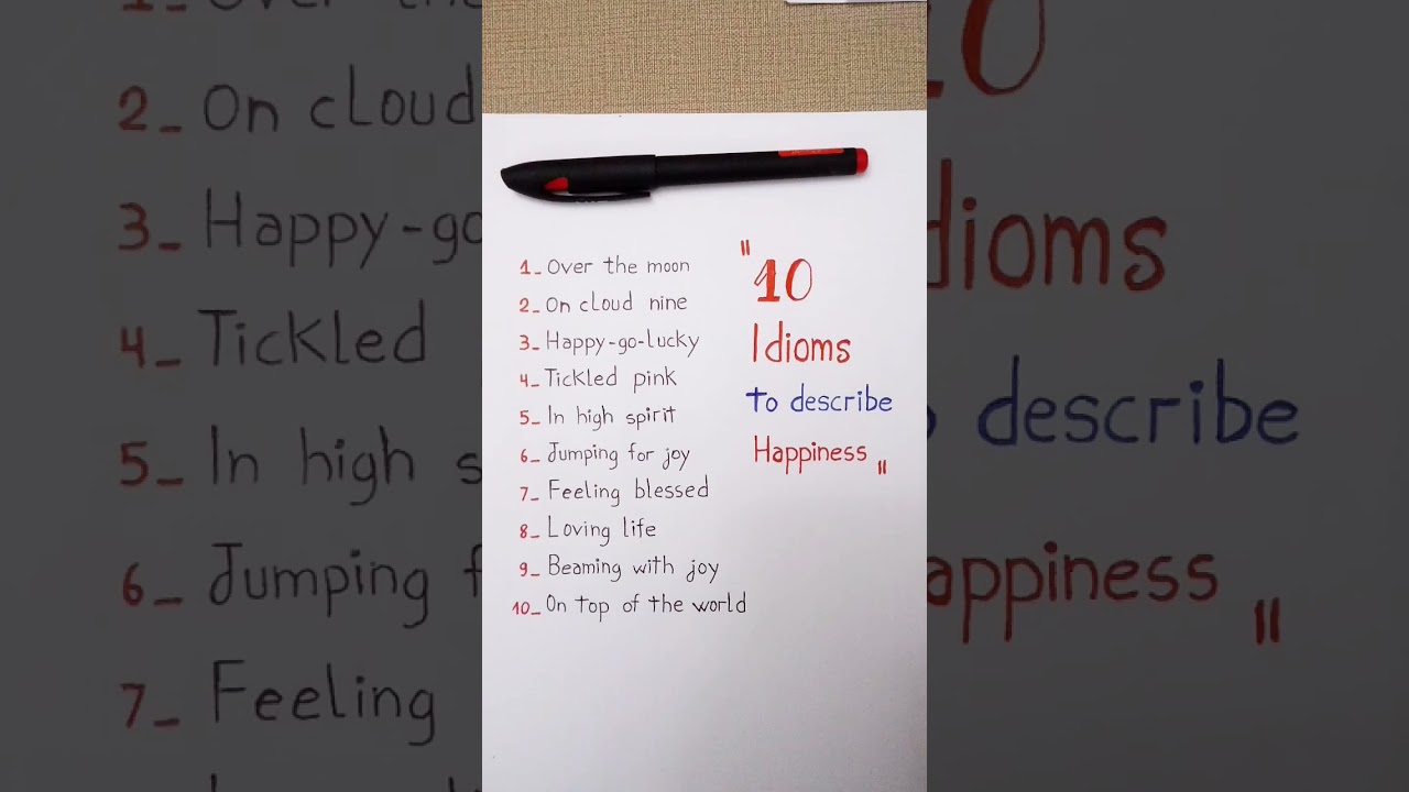 Learn 10 English Idioms to Describe Happiness
