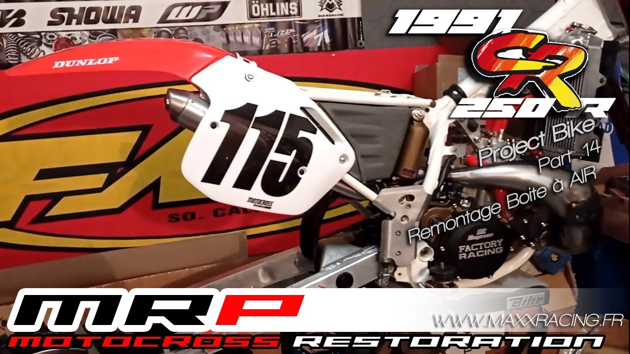 1991 Honda CR250R Project Bike restauration Part 14 // Remontage et installation de la boite à air