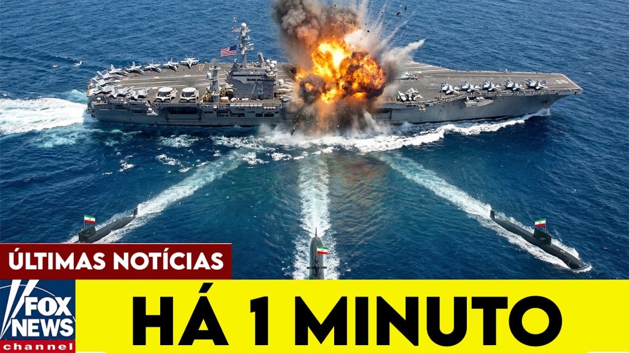 Três Submarinos Iranianos Miraram um Porta-aviões dos EUA no Estreito de Ormuz  Então ISSO Aconteceu