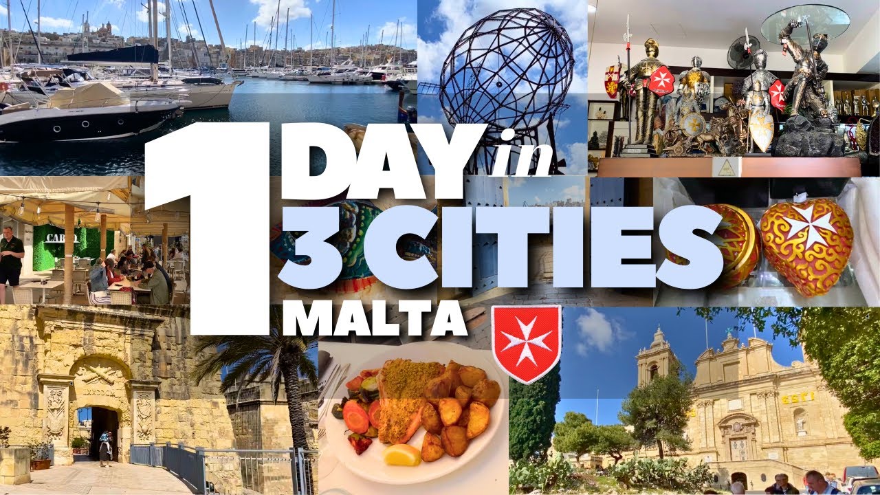 1 DAY in 3 CITIES | Malta | Tour April 2023