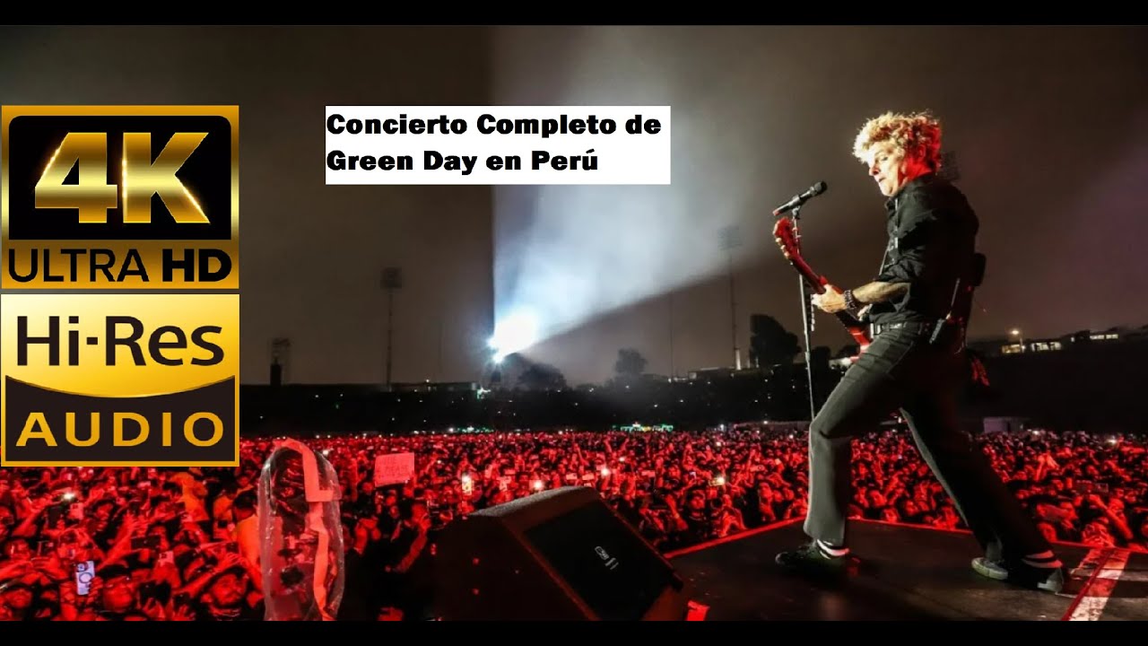 (4K + HQ) Concierto de Green Day en Perú | Latam Tour 2025 | 27 de Agosto del 2025