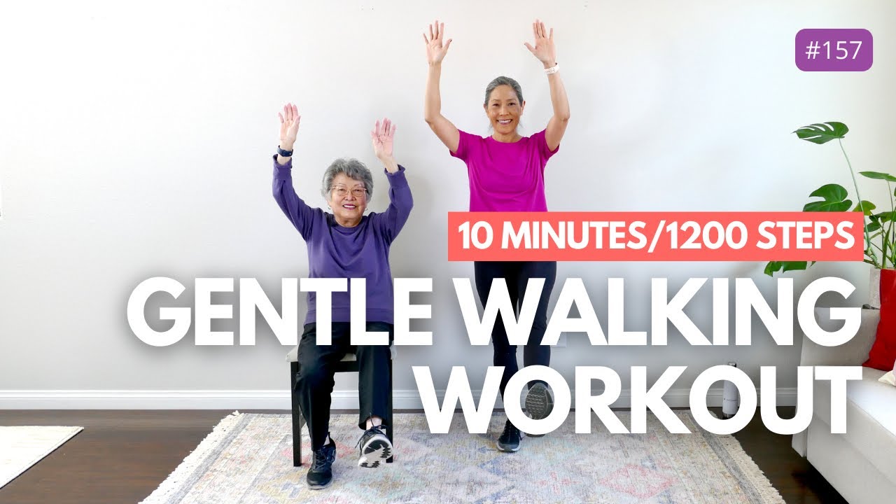 10 Minute Gentle Indoor Walk for Seniors and Beginners