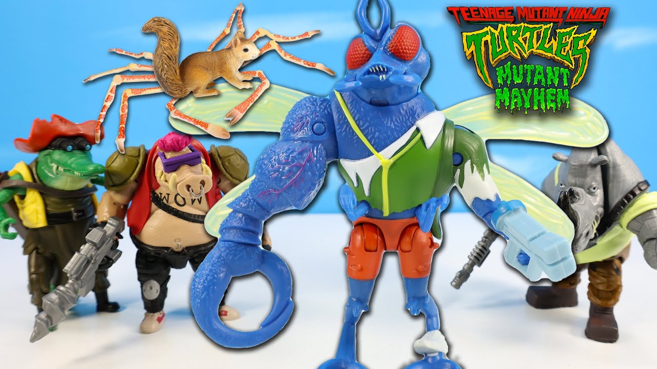 Обзор фигурки Ninja Turtles Mutant Mayhem the Bad Guys Super Fly Rocksteady & BeBop