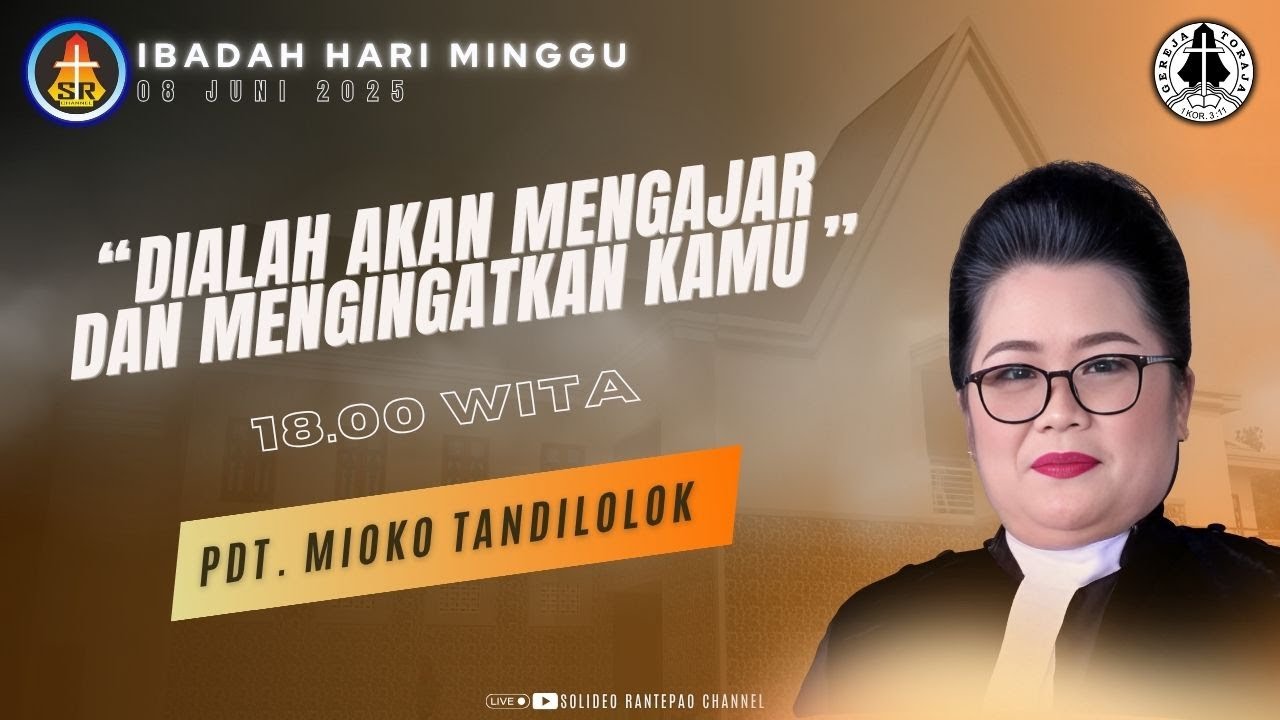 [LIVE] Ibadah Hari Minggu | 08/06/2025 pukul 18:00 WITA | Gereja Toraja Jemaat Rantepao