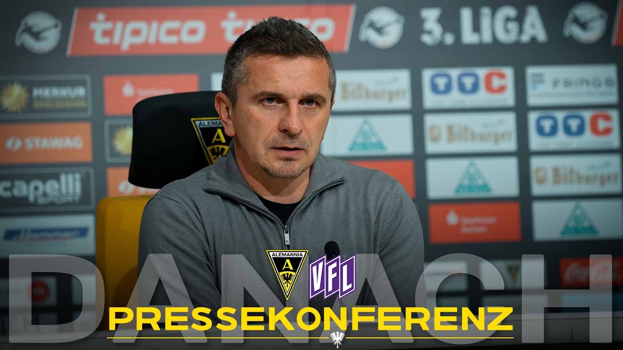 Pressekonferenz nach Alemannia Aachen - VfL Osnabrück