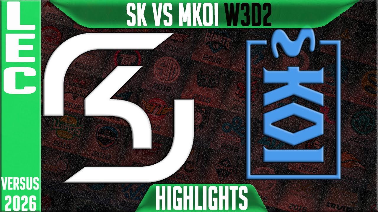 SK vs MKOI Highlights | LEC W3D2 2026 Versus | SK Gaming vs Movistar KOI