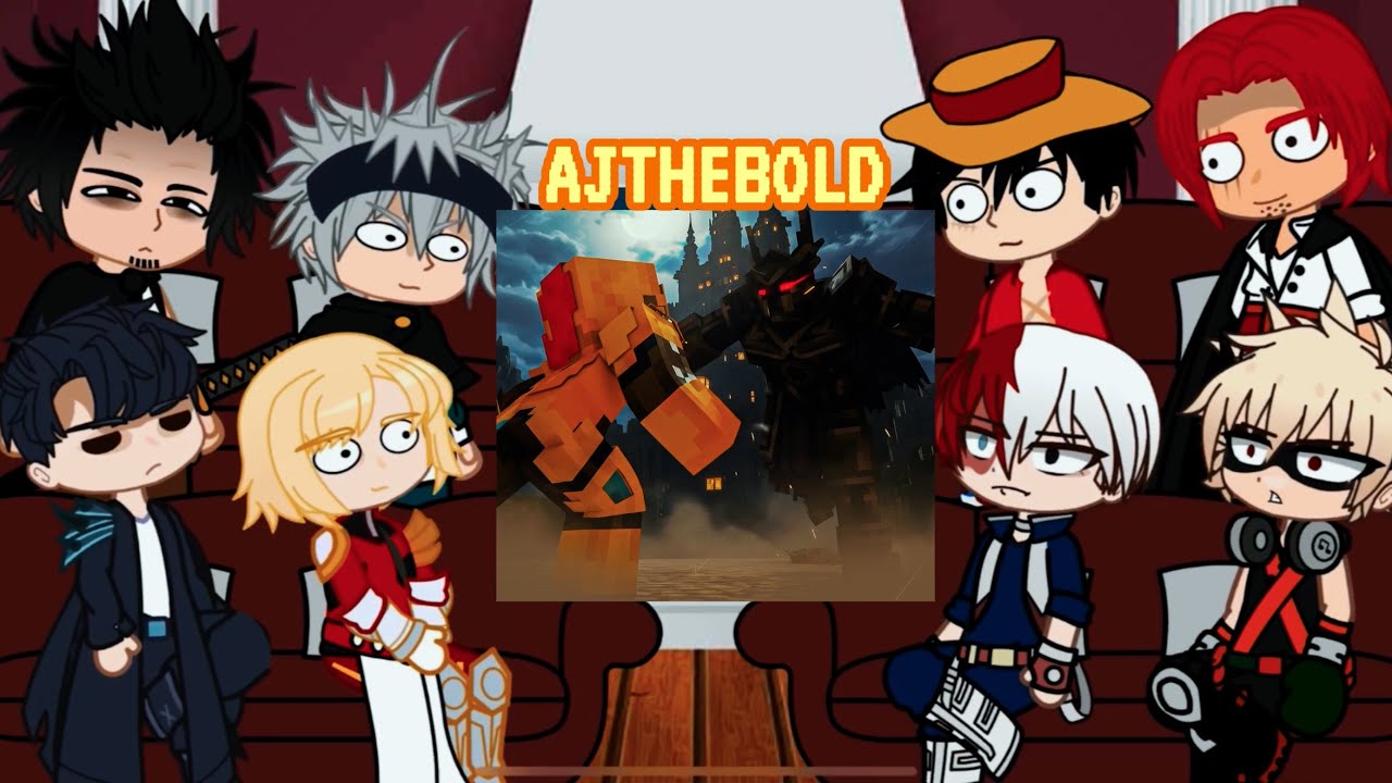 Anime Characters react to AJTHEBOLD, Incendius + HamoodeG || part 2 || Gacha react 🇺🇸🇧🇷
