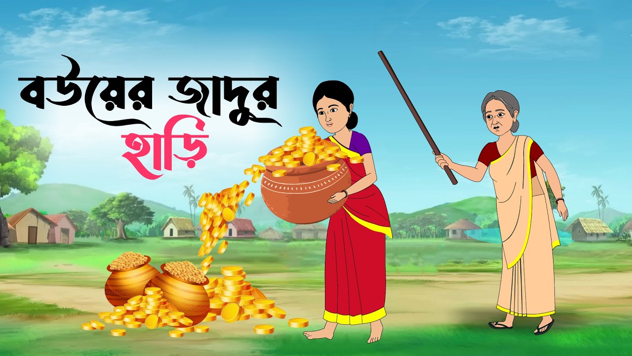 বউয়ের জাদুর হাড়ি । Bouer jadur hari । বাংলা কার্টুন । ঠাকুরমার ঝুলি । বাংলা রুপকথার গল্প