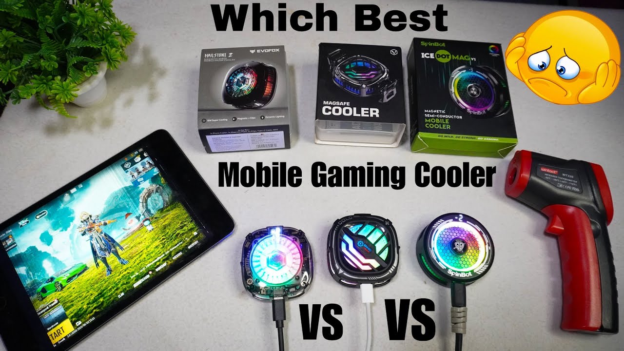 Spinbot Mag V1 VS EvoFox Hailstone 2 VS Virtutron Frost Cooling || Which Best Mobile Gaming Cooler