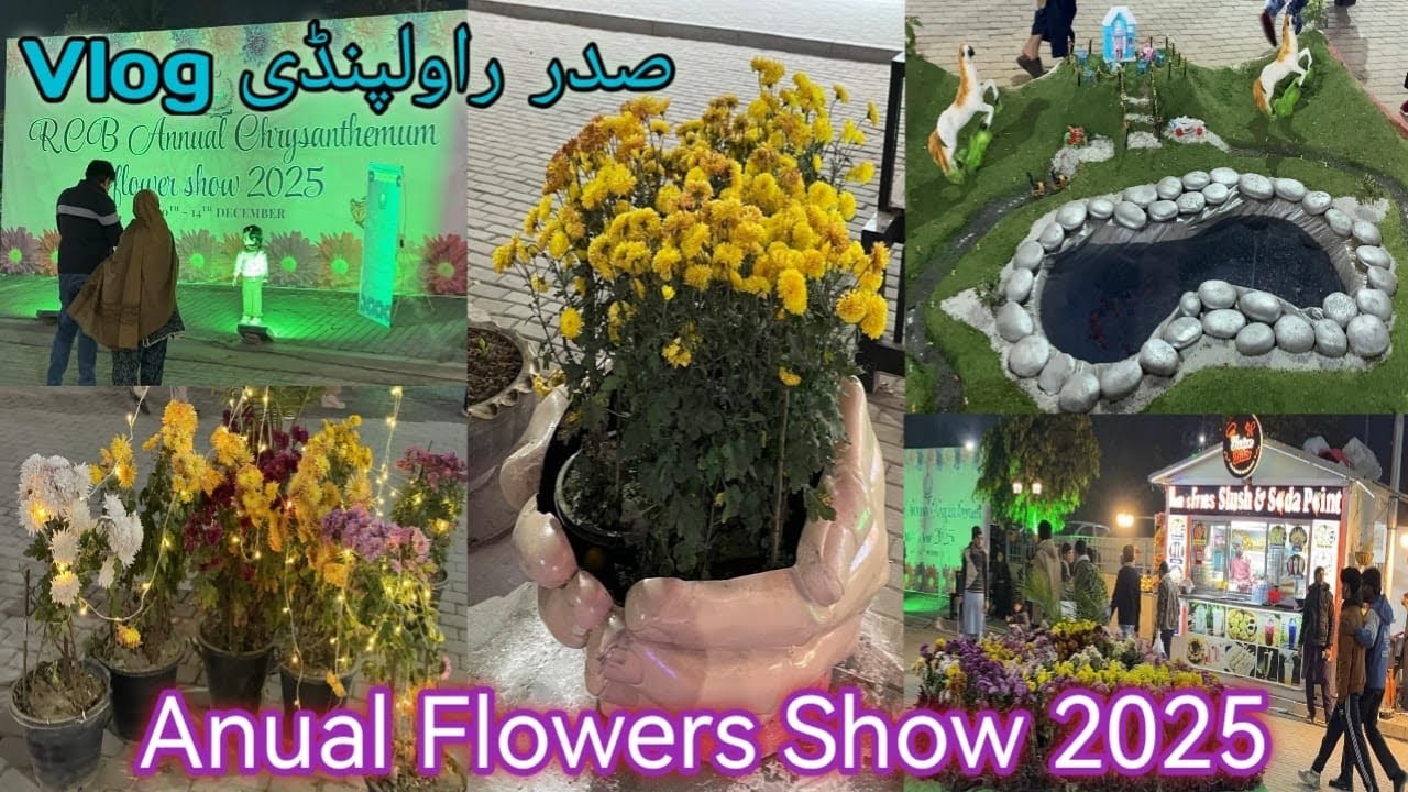 Sadar Rawalpindi Flower Show 2025 | Khubsurat Phoolon Ka Safar | Vlog With Sadia