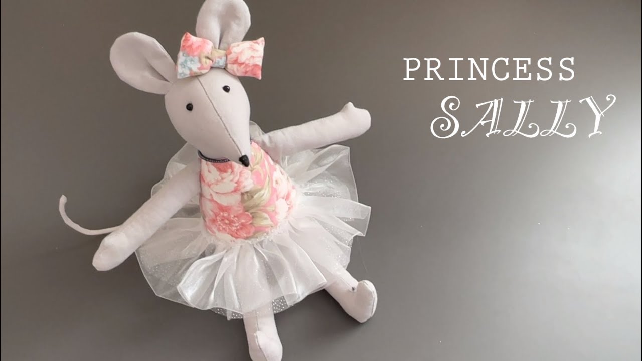How to make a mommade Princess - SALLY | sitting Doll, easy Sewing Tutorial | Mouse doll | 마우스 공주인형