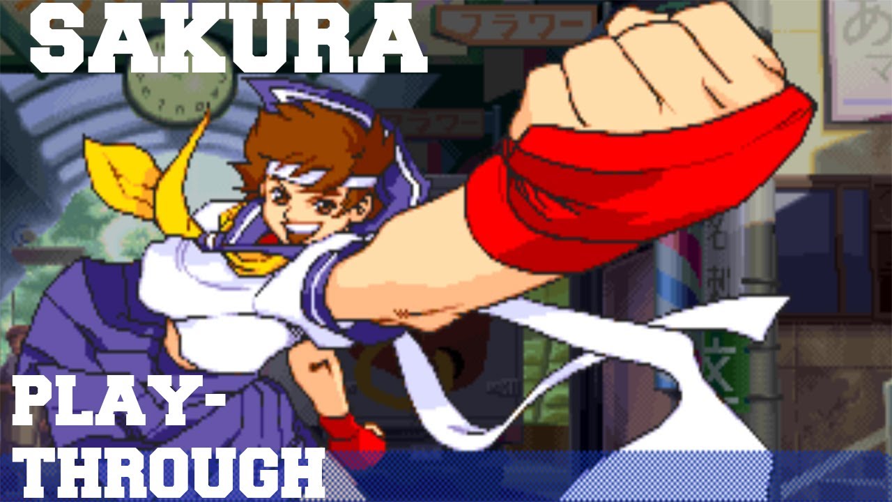 Street Fighter Alpha 3: Sakura Playthrough