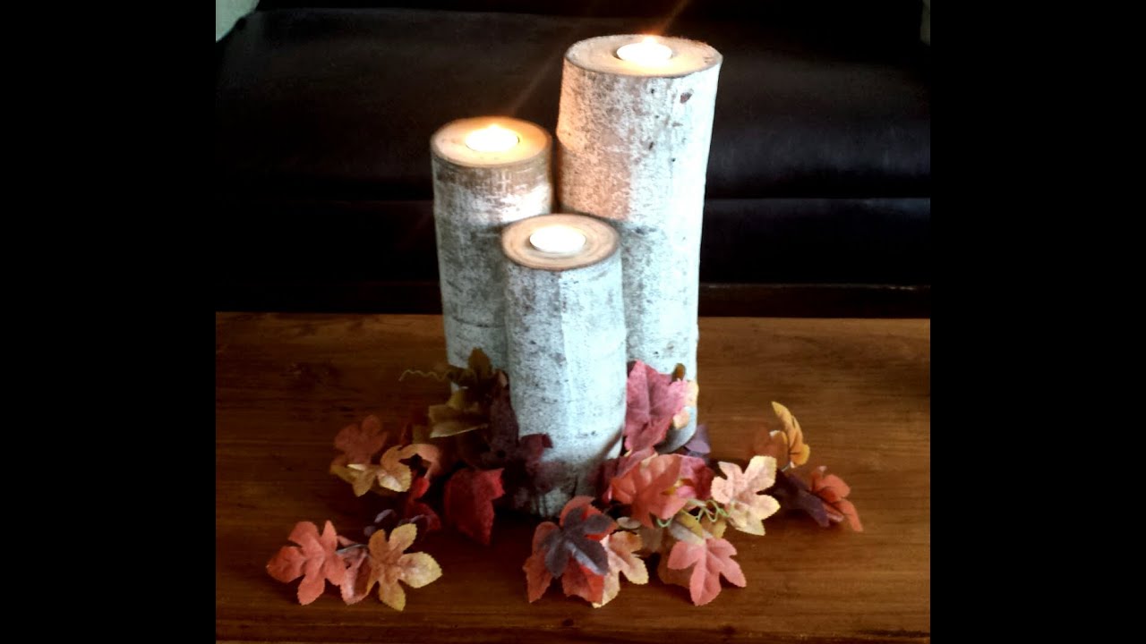 How To Make Aspen Wood Candle Holders - DIY DUKE