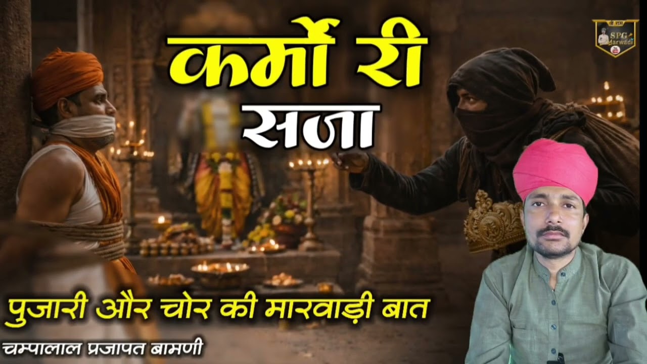 🛑 पुजारी और चोर की मारवाड़ी बात || पुराणे जमाने री बातों || चम्पालाल प्रजापत बामणी 