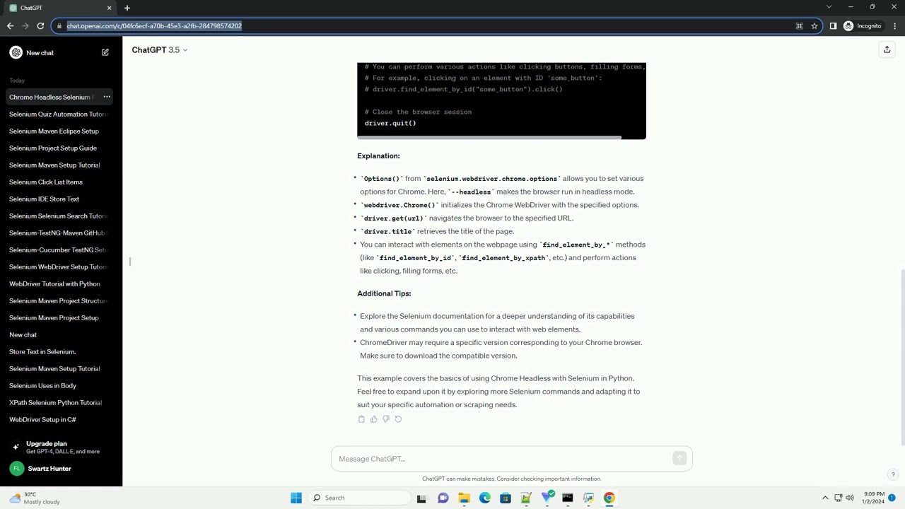 chrome headless browser selenium python