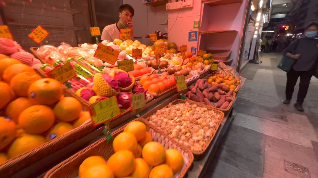 Evening walk in Hong Kong|| 4k virtual tour Hong Kong|| 3D city sounds