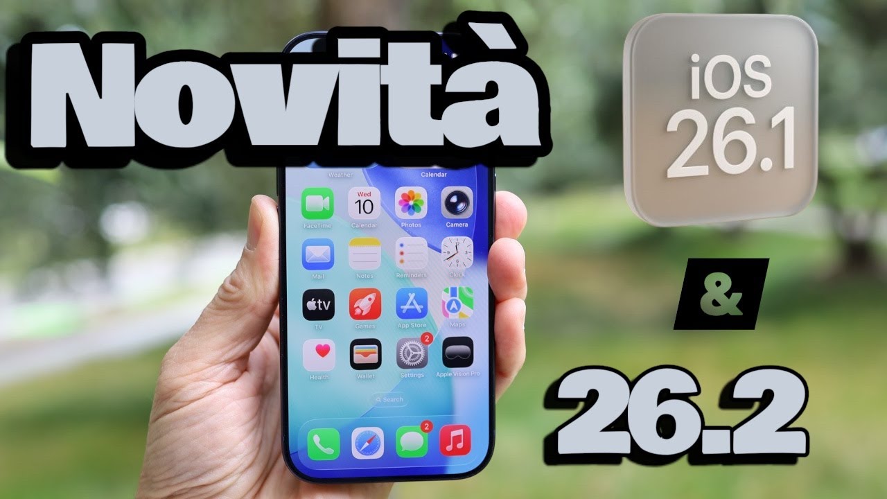 Novitòà iOS 26.1 e anticipazioni di iOS 26.2: tutto quello che devi sapere.