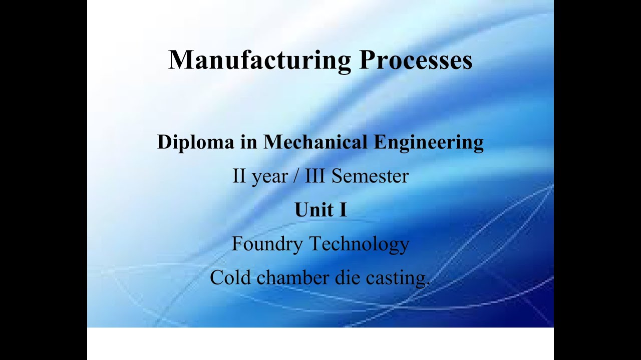 cold chamber die casting