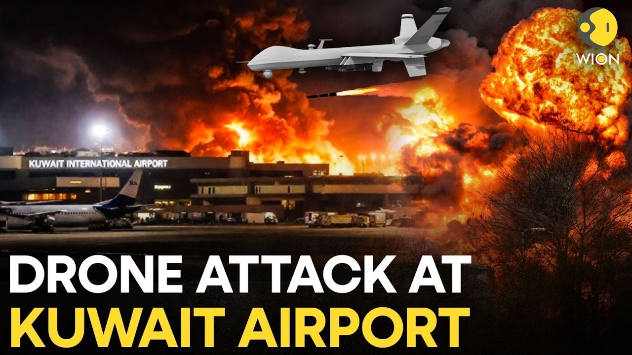Iran Strikes Kuwait LIVE: Tehran's Brutal Drone Attack Targets Kuwait Airport, Several Wounded |WION