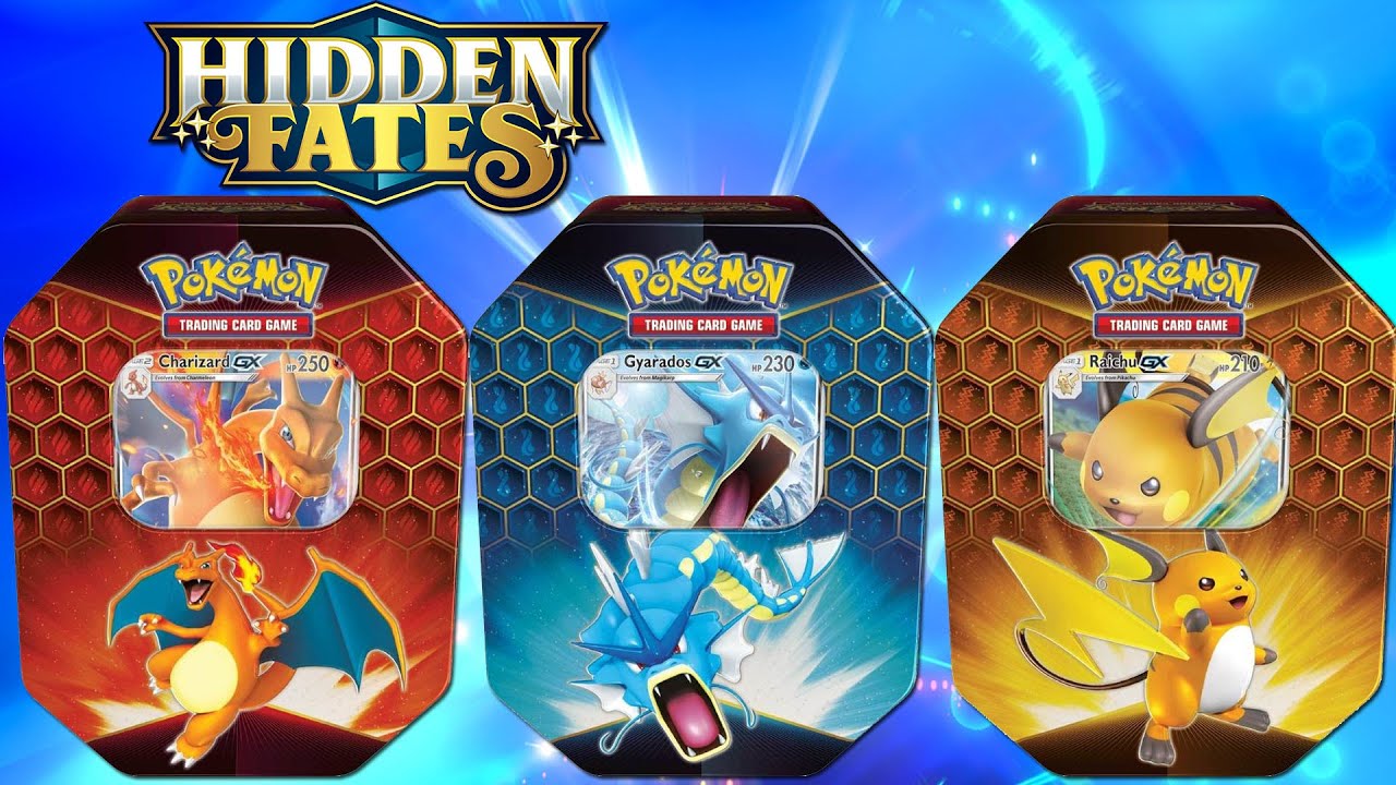 LUKAS LUCK! Opening 3 Hidden Fates Tins of Pokemon Cards!