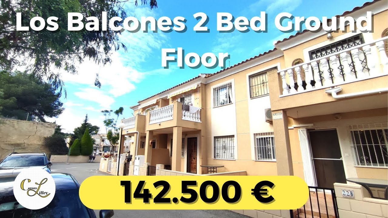€142,500 | 2-Bed Ground Floor Apartment in Los Balcones | Gated Community & Pool