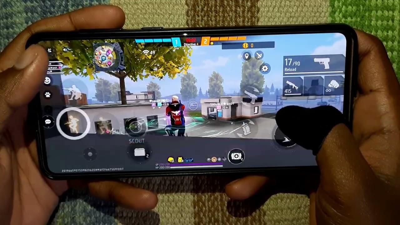 Free Fire Max Cs-ranked 2Fingure Custom HUD Handcam Mobile Gameplay with commentary