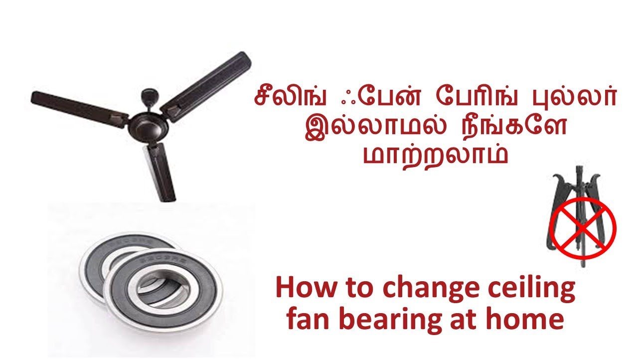 How To Change Ceiling Fan Bearing At Home, How To Replace Ceiling Fan Bearings
