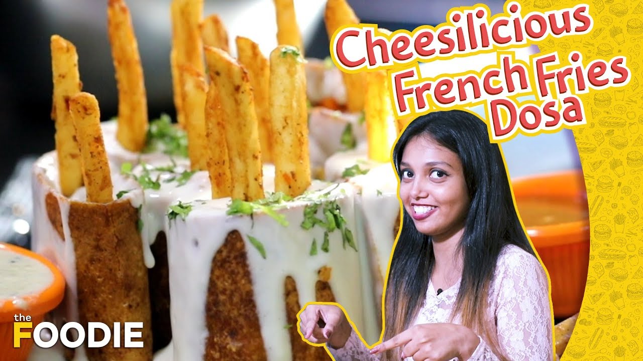 French Fries Cheese Burst Dosa At Ghatkopar | Khau Galli Ghatkopar | Pure Milk Centre | Street Food