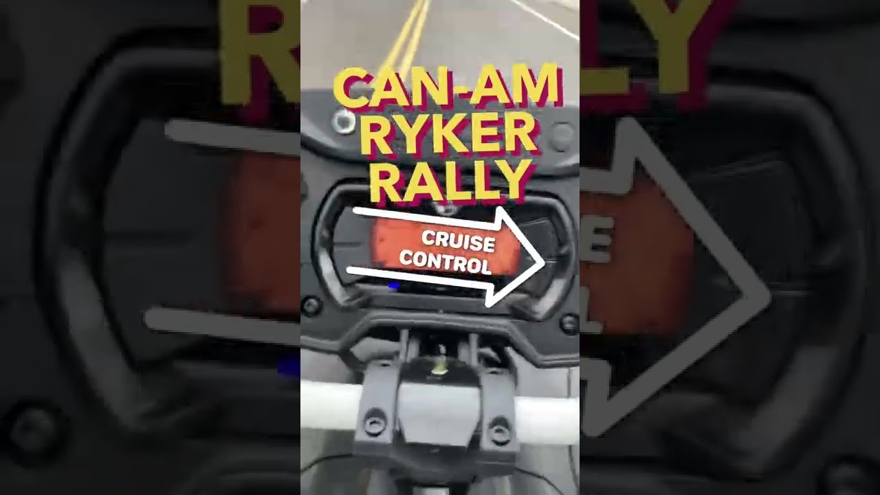 The new Can-Am Ryker rally cruise control￼