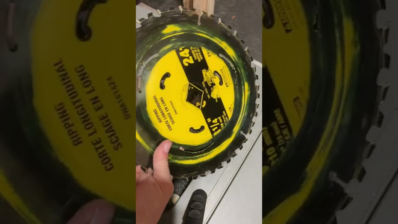 how to change the blade on a dewalt dwe 7485 jobsite table saw