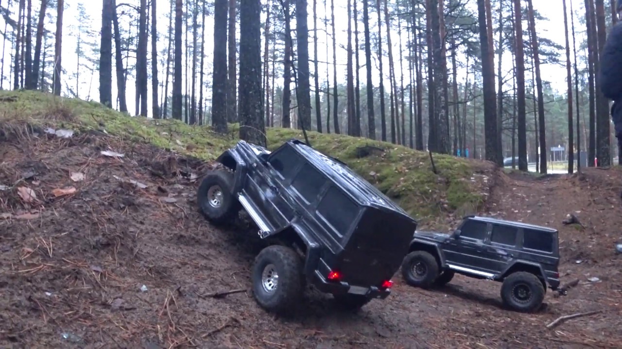 Traxxas trx4 G500 upgrade. Ставим защиту и блок света injora.