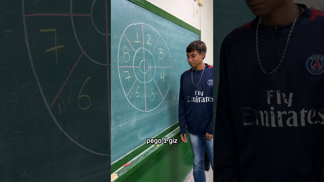 Desafio: como descobri o número antes de começar a brincadeira 🧐 #shorts #aluno #professora