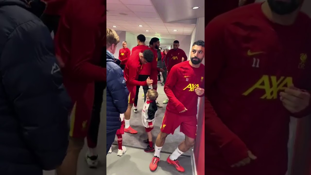 Little Isaac meeting the players pre game 🔥 #premierleague #liverpool #premierleagueclub