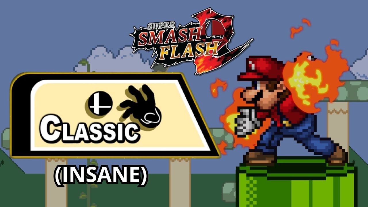Super Smash Flash 2 | Classic Mode: Mario (Insane) No Continues v.1.4.