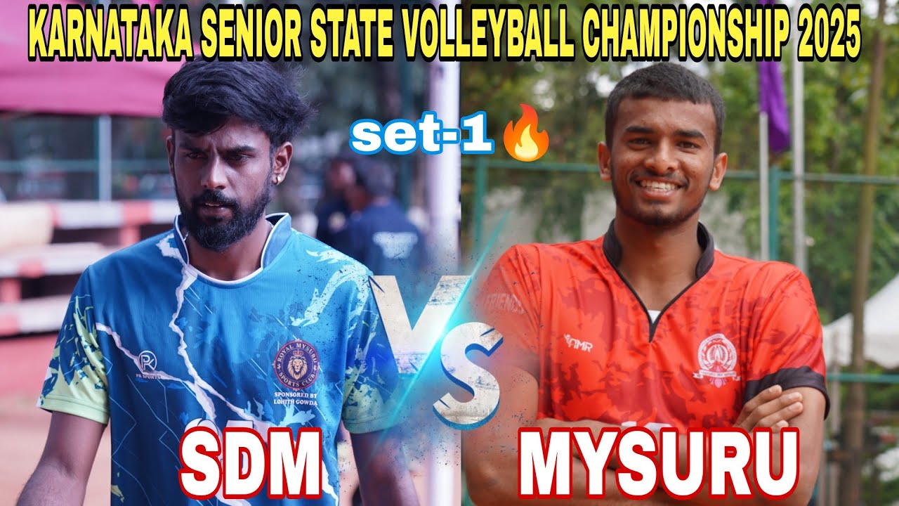 Q.F-3 | SET-1 | SDM VS MYSORE | KARNATAKA SENIOR STATE VOLLEYBALL CHAMPIONSHIP 2025. BENGALURU 