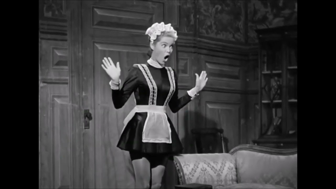 Dona Drake in a maid outfit - So This Is New York (1948)