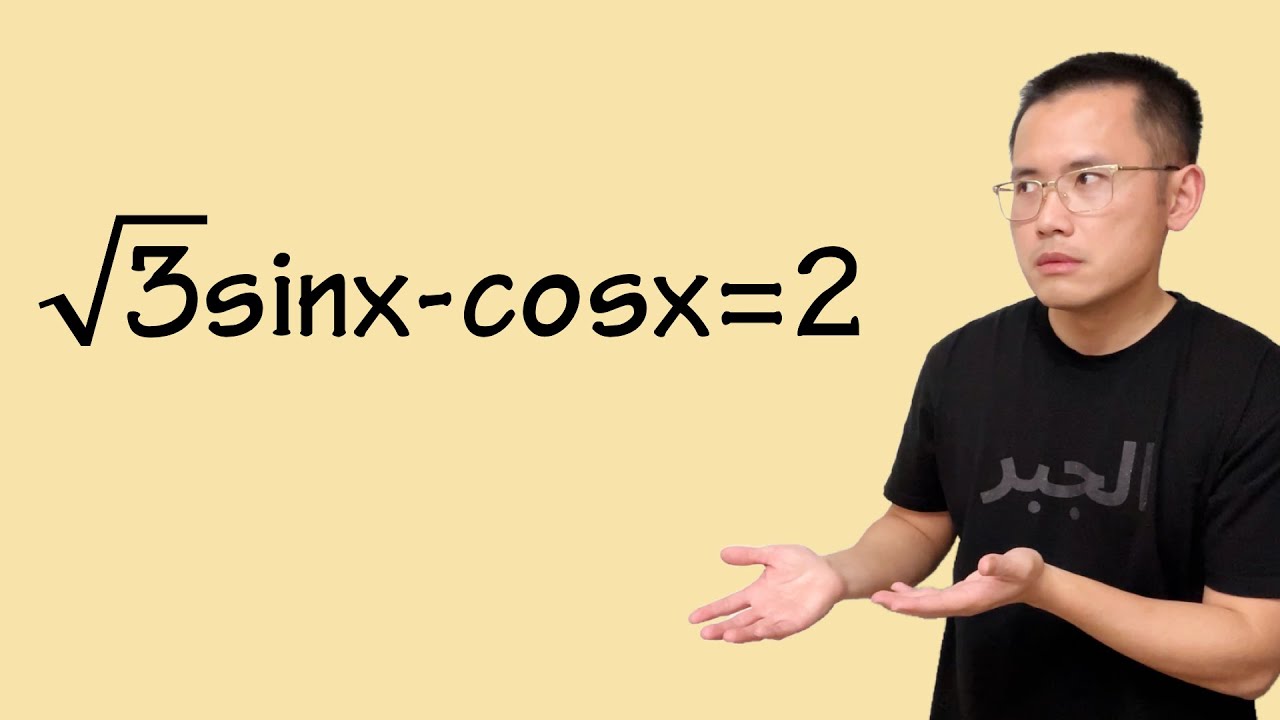 How to really solve this? sqrt(3)*sin(x)-cos(x)=2