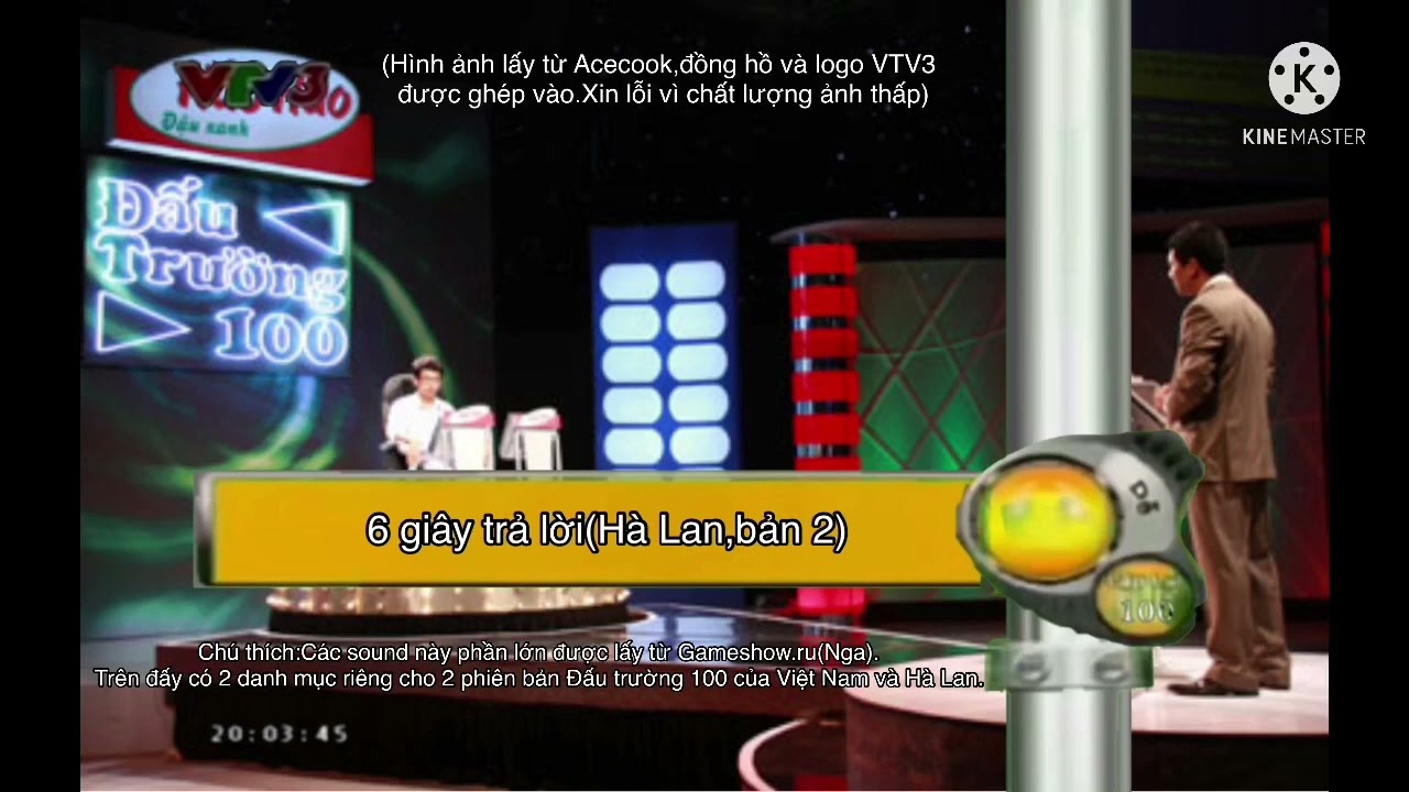 Tổng hợp các hiệu ứng âm thanh(soundtrack)của Đấu trường 100 bản Việt Nam và Hà Lan