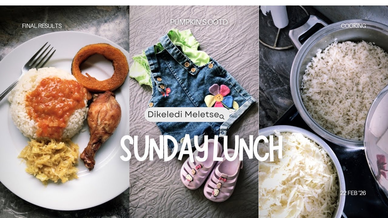 COOKING | SUNDAY LUNCH | BATHING MY DAUGHTER | CHEERS TO 150 SUBSCRIBERS | SOUTH AFRICAN YOUTUBER 🇿🇦