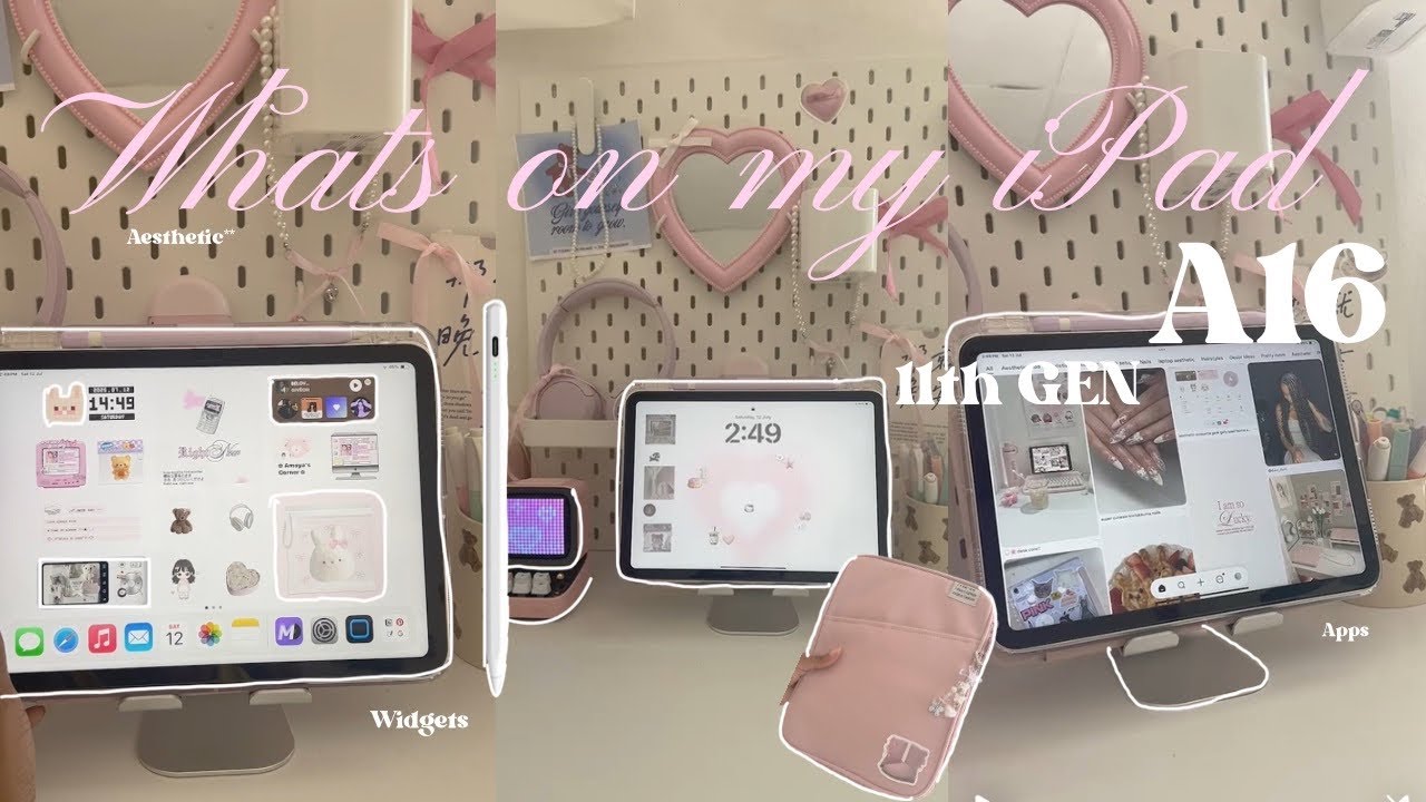 *✧ What’s on my IPAD 11th GEN * 2025 (A16) 128gb | widgets, apple pencil alternative ,accessories