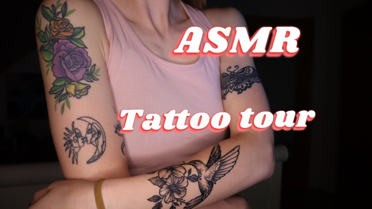 ASMR WHISPERED/TRACING TATTOO TOUR